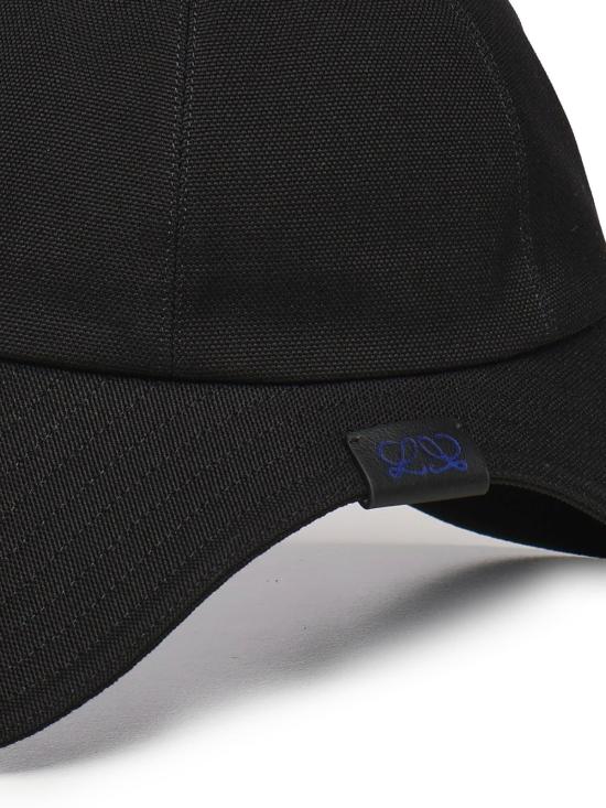  로에베 모자 캔버스 와이드 브림 햇 블랙 - LOEWE