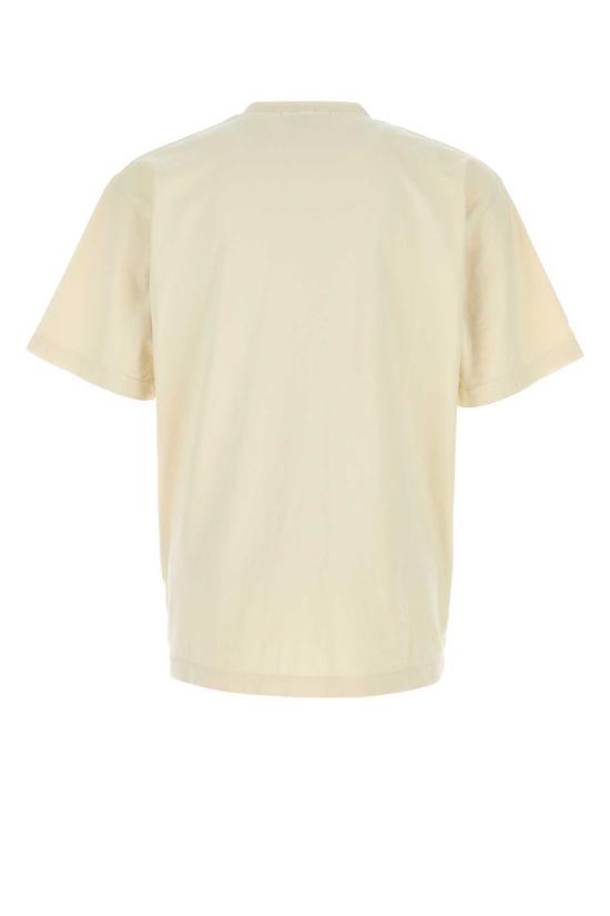  스톤 아일랜드 탑 코튼 티셔츠 아이보리 - STONE ISLAND