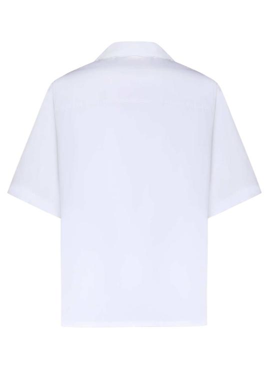  마르니 반팔 셔츠 로고 코튼 셔츠 화이트 - MARNI