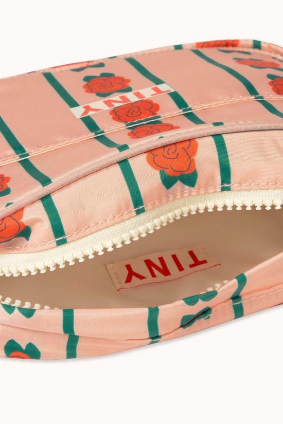  [키즈] 타이니코튼 숄더백 키즈  로즈 패턴 패니백 - TINYCOTTONS