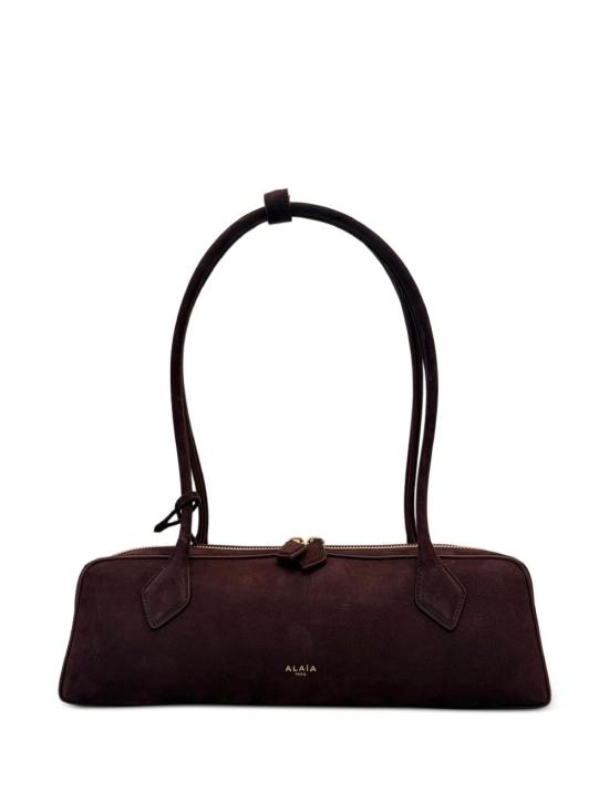26SS 알라이아 르 테켈 미디움 레더 숄더백 AA1S06033CA214 332 Bordeaux
