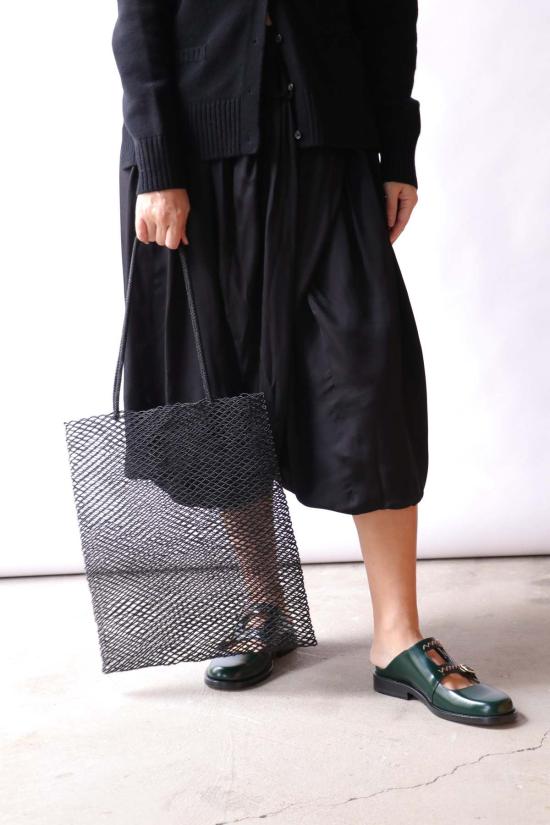  코데라 크롭 팬츠 코르데라 러플 스커트 팬츠 블랙 - CORDERA