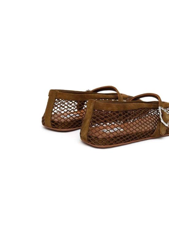 26SS 알라이아 피쉬넷 발레 플랫 AA3A029TK061 A47 Kaki - ALAIA