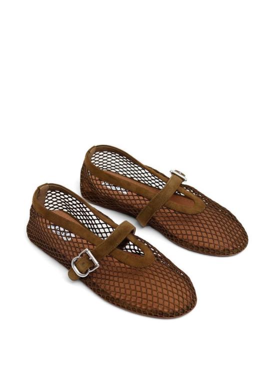 26SS 알라이아 피쉬넷 발레 플랫 AA3A029TK061 A47 Kaki - ALAIA