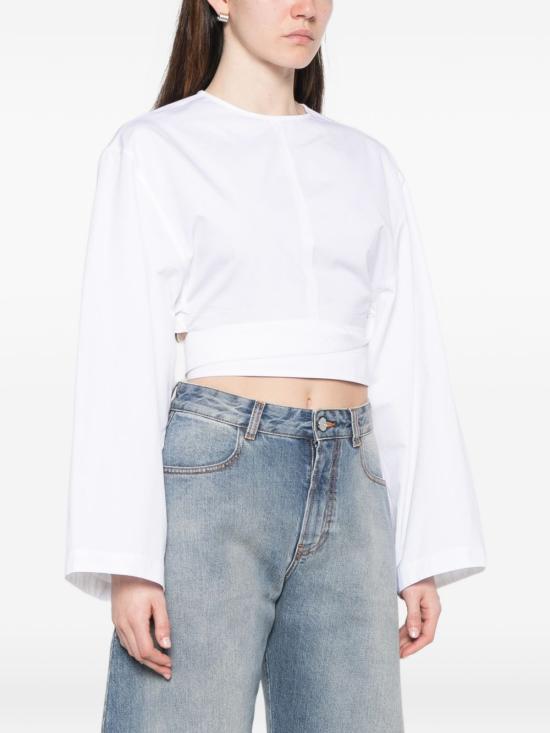 26SS 알라이아 민소매 티셔츠 AA9H1478T611C 000 Bianco - ALAIA