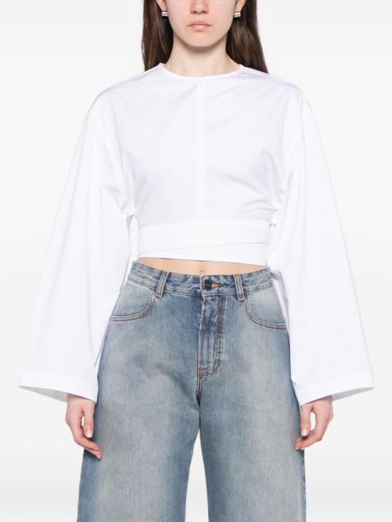 26SS 알라이아 민소매 티셔츠 AA9H1478T611C 000 Bianco - ALAIA