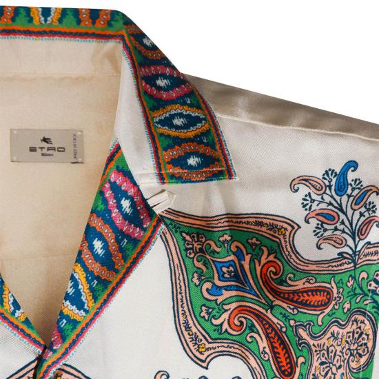  에트로 셔츠 멀티컬러 실크  레드 - ETRO