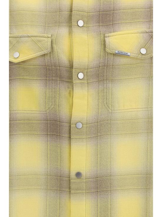 26SS 리프레젠트 긴팔 셔츠 MLM100474 CREAMEDCOR YELLOW - REPRESENT