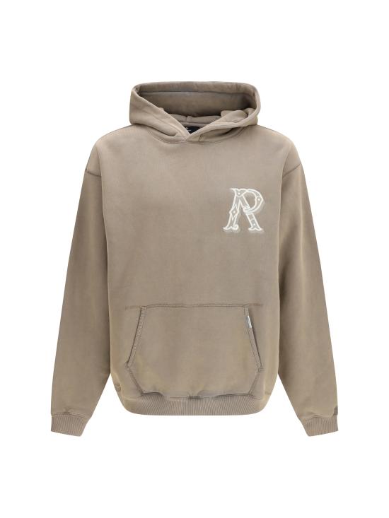 26SS 리프레젠트 후드 티셔츠 MLM100619 DUSTYBROWN BEIGE