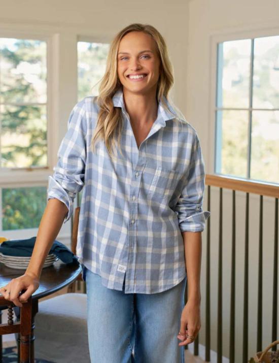  프랭크 앤 에일린 탑 프랭크 & 엘린 실비오 언턱블 버튼업 셔츠 - FRANK & EILEEN