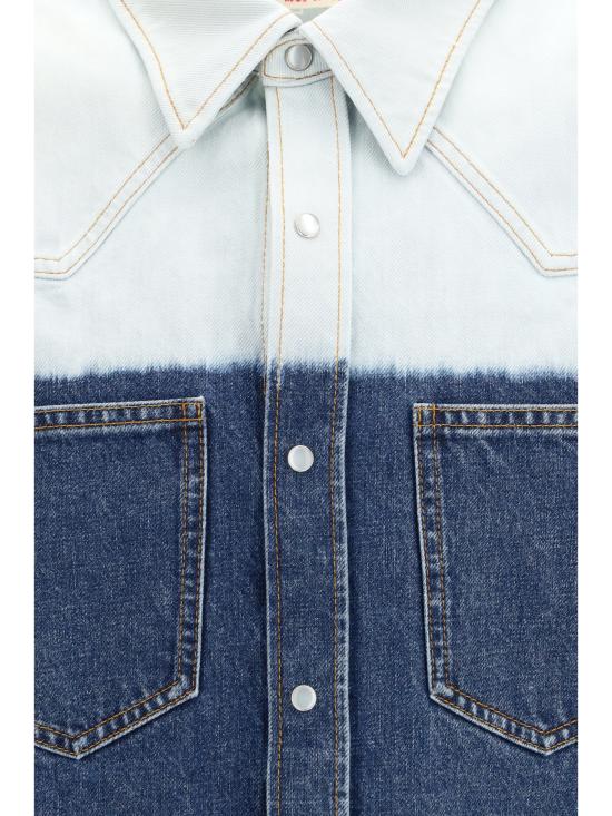 26SS 마르니 긴팔 셔츠 CUJU0031A1USCY67 GBB90 BLUE - MARNI