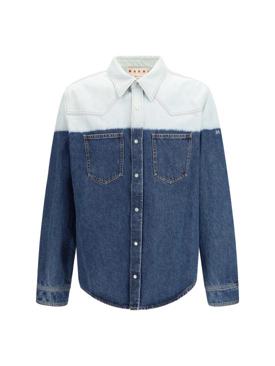 26SS 마르니 긴팔 셔츠 CUJU0031A1USCY67 GBB90 BLUE