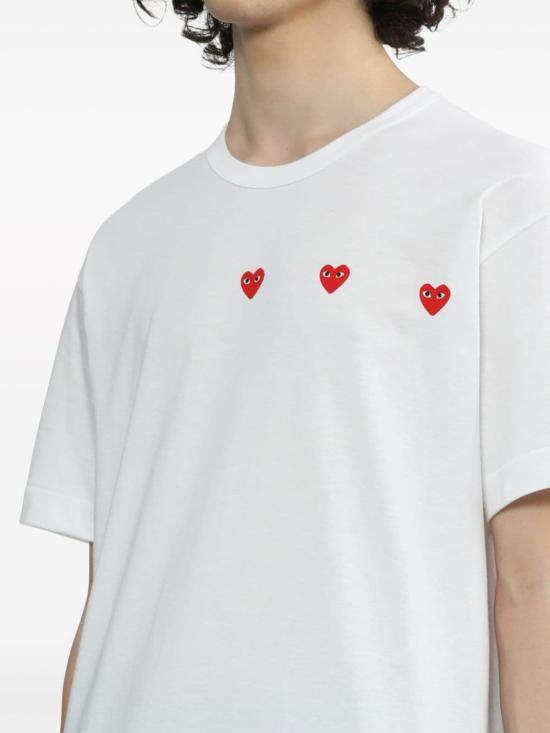 26SS 꼼데가르송 반팔 티셔츠 AXT337 White - COMME DES GARCONS