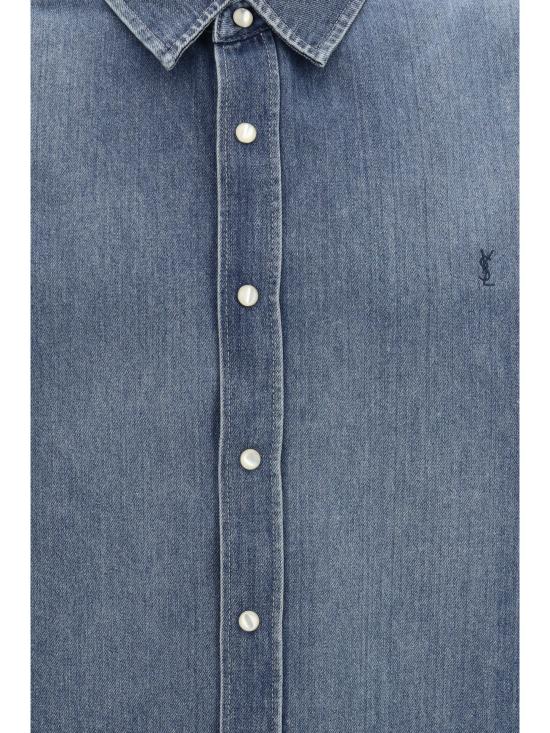 26SS 생로랑 긴팔 셔츠 862246Y29YA 4428 BLUE - SAINT LAURENT