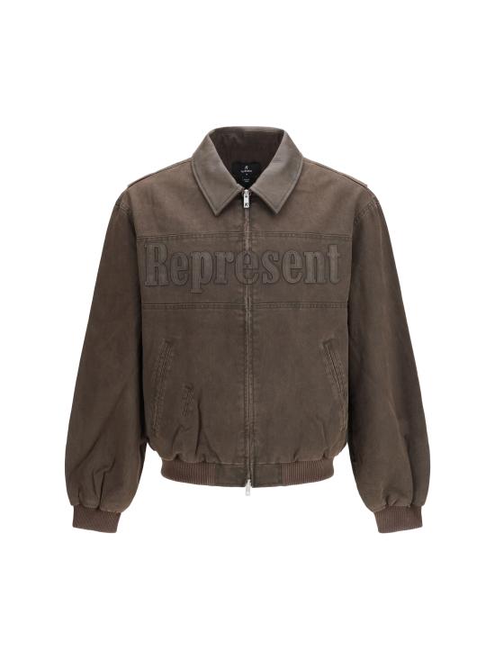 26SS 리프레젠트 자켓 MLM100544 WHISKY BROWN