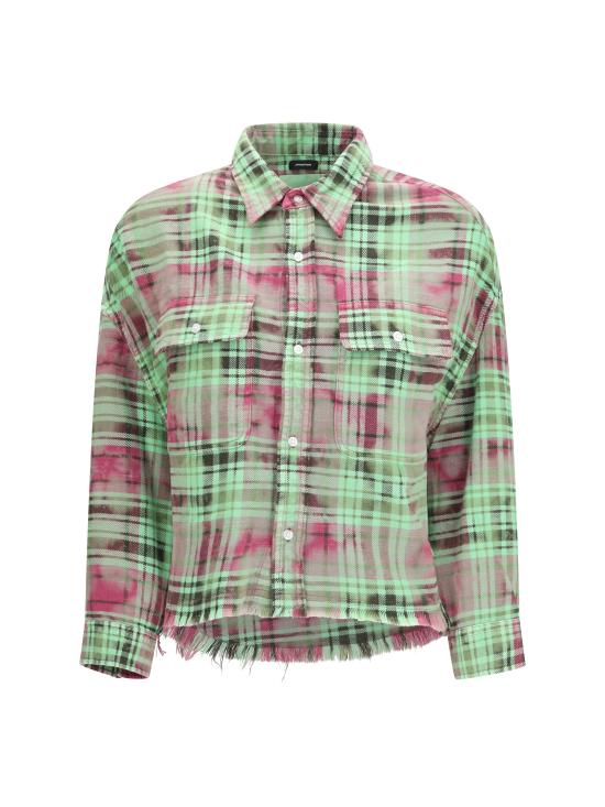 26SS 알13 크롭 워크셔츠 R13W7298 R784B GREEN