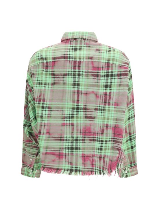 26SS 알13 크롭 워크셔츠 R13W7298 R784B GREEN - R13