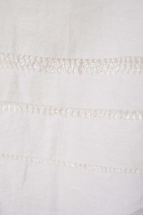  카린 민소매 티셔츠 칼린 조이 슬리브리스 쉘 오픈워크 린넨 탑 - CARLEEN