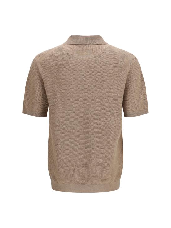 26SS 메종키츠네 폴로 티셔츠 QM00206KT1191 0429 BEIGE - MAISON KITSUNE