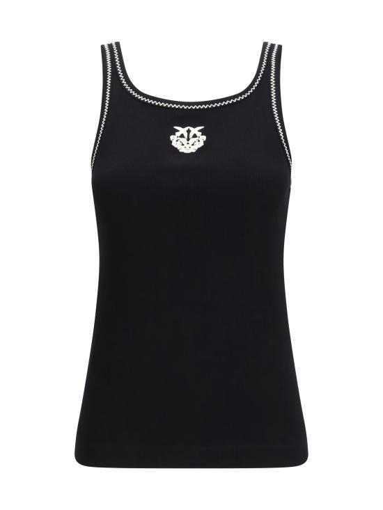 26SS 핑코 반팔 티셔츠 106816A3AL ZZ2 BLACK