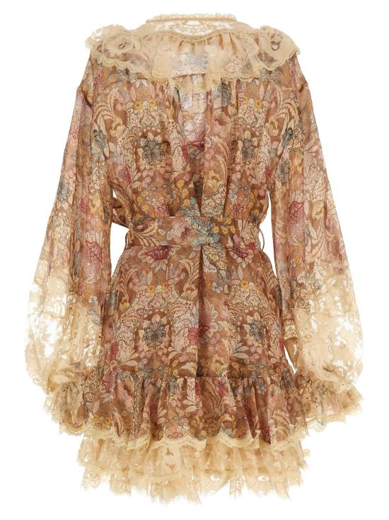  짐머만 롱 원피스 리벨리온 드레스 베이지 - ZIMMERMANN