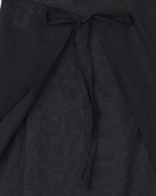  어니 팔로 미디 스커트 시스루 랩 스커트 - ERNIE PALO