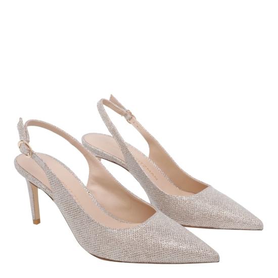  스튜어트 와이츠먼 힐/펌프스 스튜어트 파워 슬링백 힐 실버 - STUART WEITZMAN