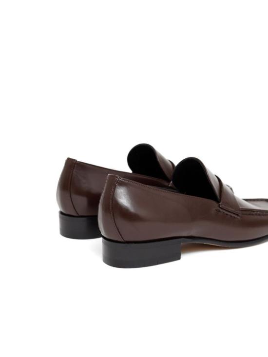 26SS 피비 파일로 맨즈 카프 레더 페니 로퍼 AS91 LT0006803CH Brown - PHOEBE PHILO