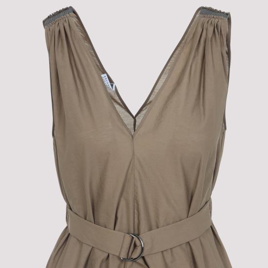 26SS 브루넬로 쿠치넬리 롱 원피스 M0F79A5092 C9266 DUNA BROWN - BRUNELLO CUCINELLI