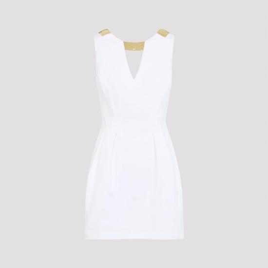 26SS 엘리자베타프랜치 숏 원피스 AB85661E2 360 AVORIO WHITE - ELISABETTA FRANCHI