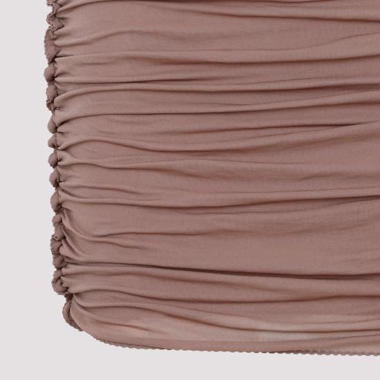  생로랑 숏 원피스 729750 Y5G98 5551 ROSE DES BOIS NUDE NEUTRALS - SAINT LAURENT