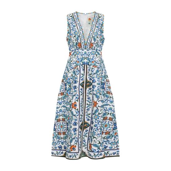 26SS 팜 리오 원피스 349089 26038 FLORA TILE MULTICOLOUR