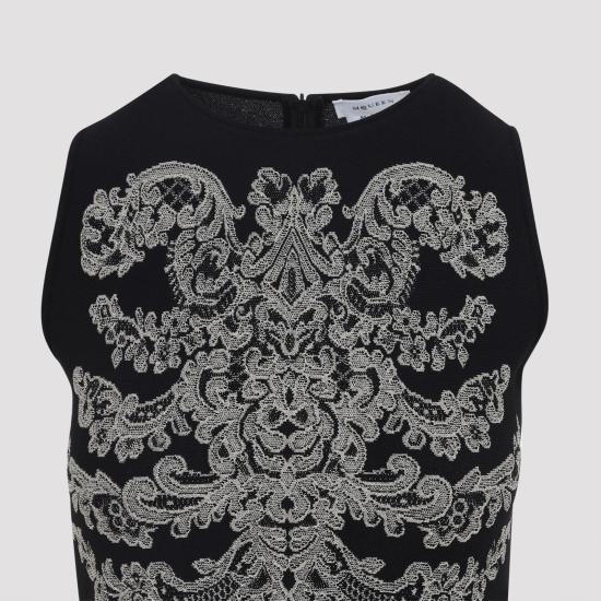 26SS 알렉산더 맥퀸 원피스 852787 Q1BFU 1062 BLACK PLATINUM - ALEXANDER MCQUEEN