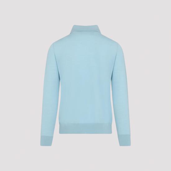 26SS 조르지오 아르마니 스웨터 8NSF03 SM99Z U9192 AQUAMARINE BLUE - GIORGIO ARMANI