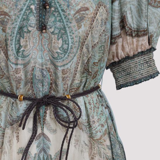 26SS 짐머만 원피스 5581DRS262 TAPESTRY TEAL MULTI MULTICOLOUR - ZIMMERMANN