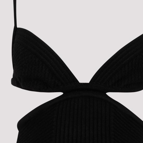  오프화이트 숏 원피스 OWHI080S23KNI001 1000 BLACK NO COLOR - OFF WHITE