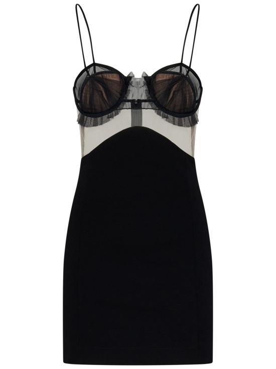  넨시 도자카 숏 원피스 NDAW23DR152 BLACK