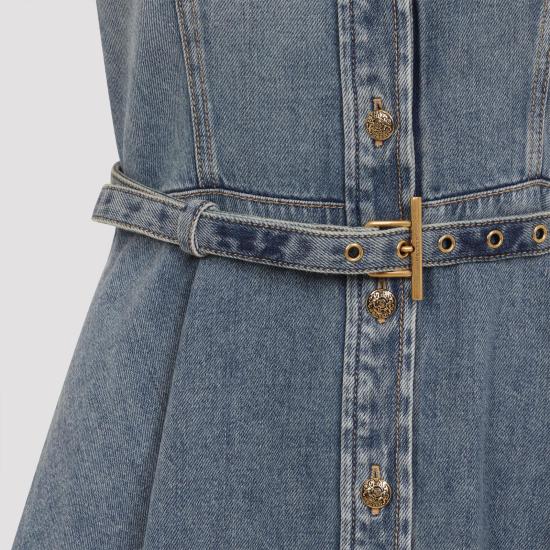 26SS 알렉산더 맥퀸 원피스 857116 QMAD1 4383 LIGHT BLUE WASH - ALEXANDER MCQUEEN