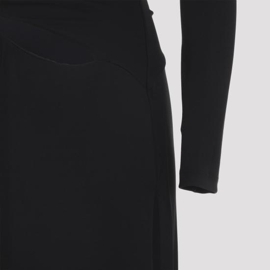 26SS 엘리자베타프랜치 롱 원피스 ABR2561E2 110 NERO BLACK - ELISABETTA FRANCHI