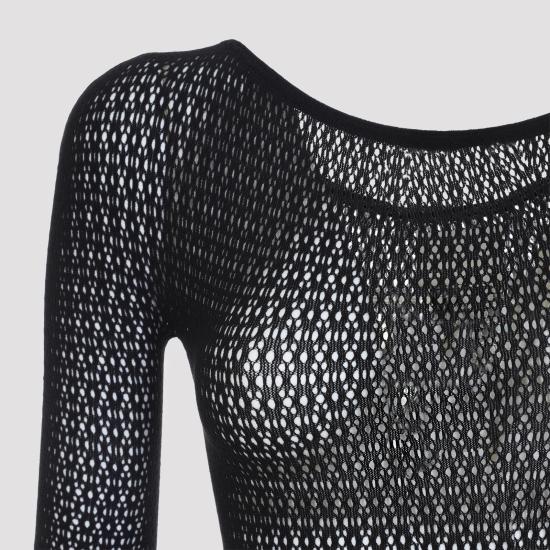 26SS 월포드 점프수트 53461 7005 BLACK - WOLFORD