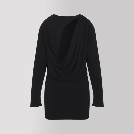 26SS 자크뮈스 숏 원피스 DRW00823AJ00253 990 BLACK - JACQUEMUS