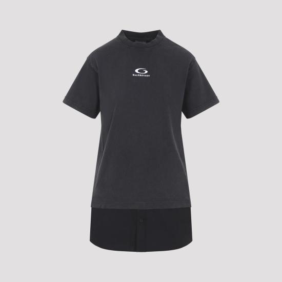 26SS 발렌시아가 원피스 858621 TTVU2 9374 FADED BLACK - BALENCIAGA