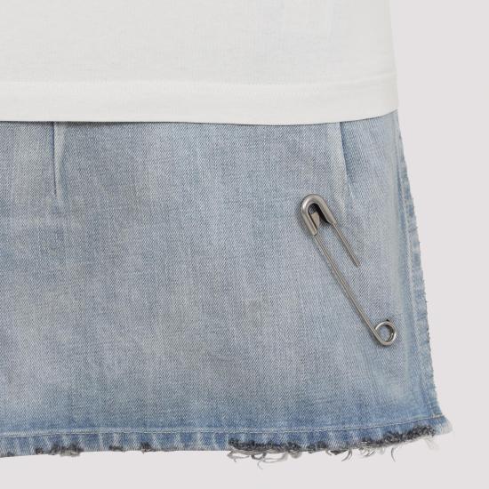 25FW 발렌시아가 원피스 838726 TSWB9 4200 LIGHT BLUE NUDE NEUTRALS - BALENCIAGA