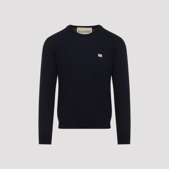 26SS 발렌티노 가라바니 스웨터 8V3KC37QBCJ 598 NAVY BLUE - VALENTINO GARAVANI