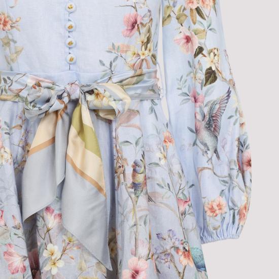 26SS 짐머만 미디 원피스 9142DC261 BLUE AVIARY - ZIMMERMANN