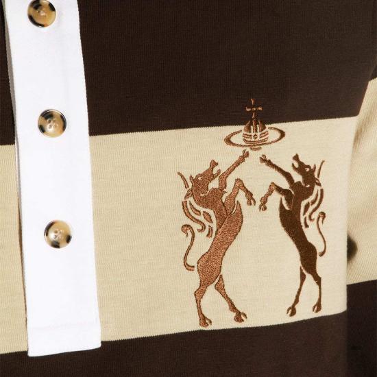  비비안웨스트우드 폴로 티셔츠 비비안 웨스트우드 폴로 셔츠 스톤 브라운 - VIVIENNE WESTWOOD