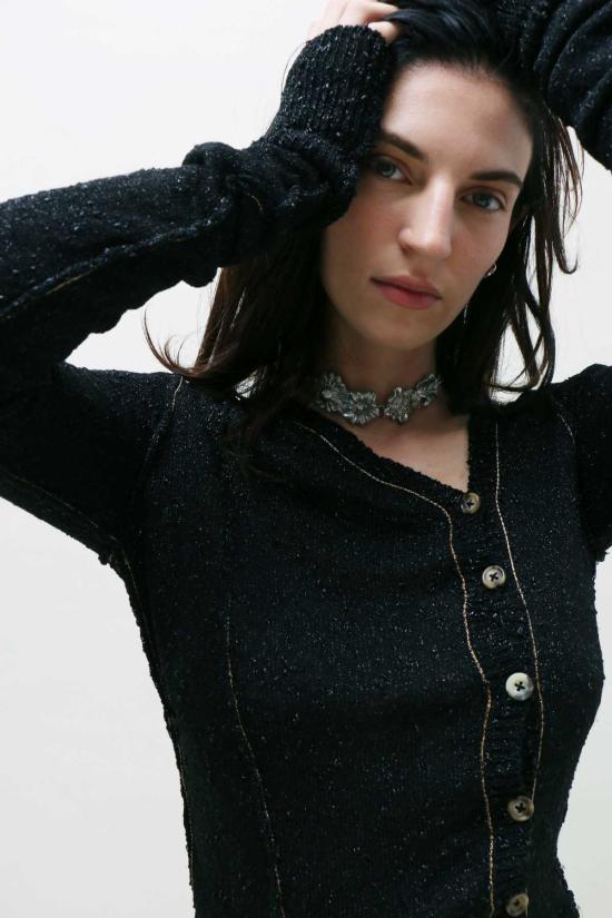  게이브 고든 가디건 메달 카디건 블랙 - GABE GORDON