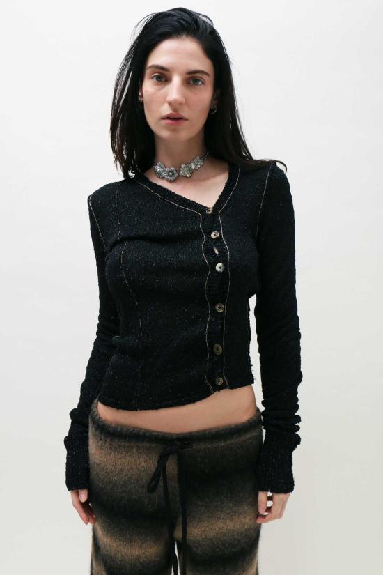  게이브 고든 가디건 메달 카디건 블랙 - GABE GORDON