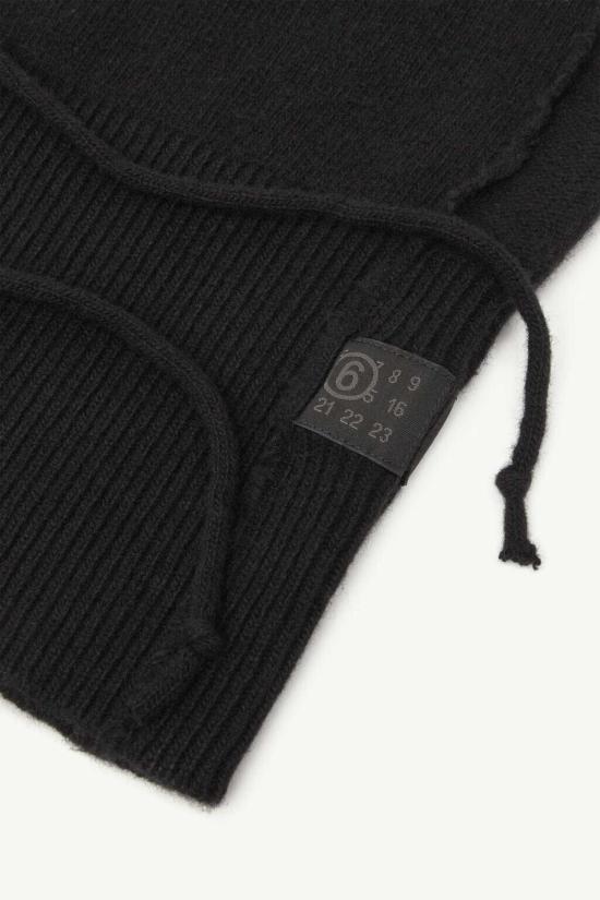  MM6 메종마르지엘라 모자 Mm6 메종 마르지엘라 니트 후드 - MM6 MAISON MARGIELA