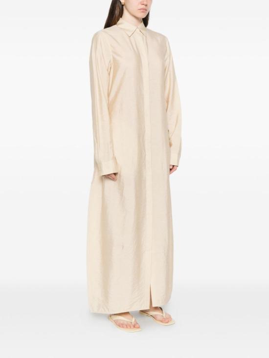  토템 롱 원피스 실크 파라슈트 드레스 베이지 - TOTEME